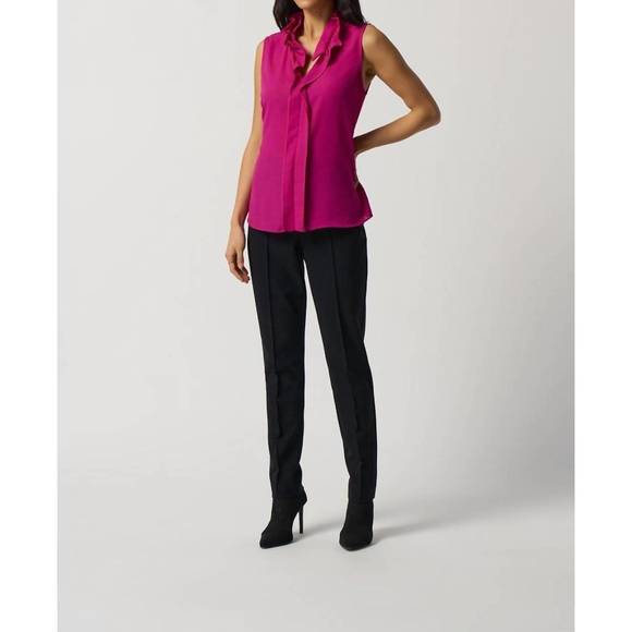 NEW JOSEPH RIBKOFF georgette top with ruffles in opulence - Picture 4 of 5